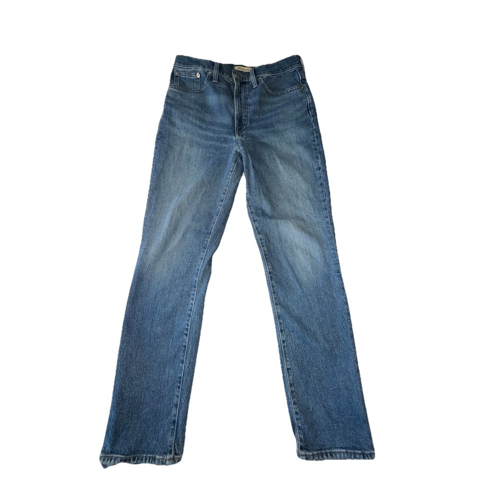Madewell Jeans Womens 29 Blue The Perfect Vintage Straight-Leg High Rise Denim